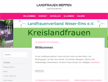 Tablet Screenshot of landfrauen-meppen.de